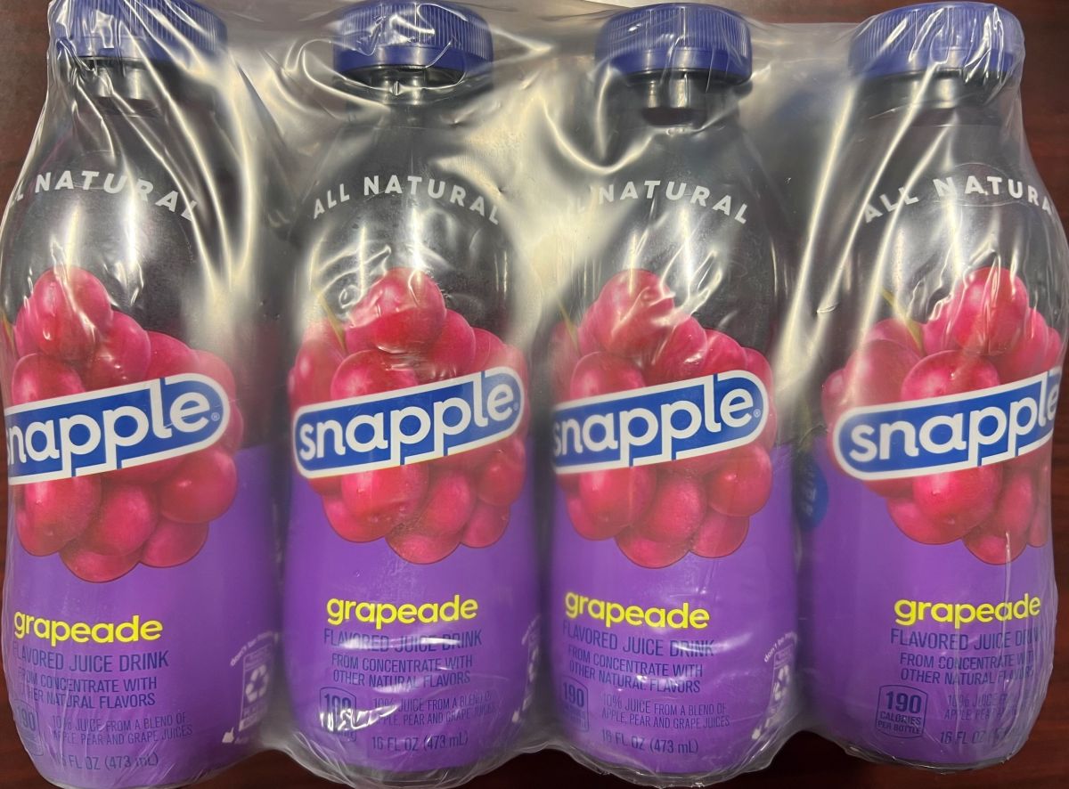 Snapple Grapeade, All Natural, 16 Fl Oz (Pack of 8, Total of 128 Fl Oz)