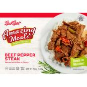 Meal Mart Amazing Meals Beef Pepper Steak Served with Rice in Gravy 12 oz