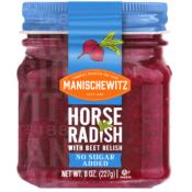 Manischewitz Horseradish with Beet Relish No Sugar Added 8 oz