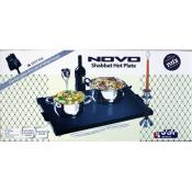 Shabbat Hot Plate NOVO Ceramic Heating System With Metal Protection (XLARGE  28x17.5)