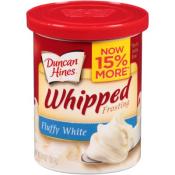 Duncan Hines Fluffy White Whipped Frosting 14 oz