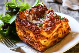 Beef Lasagna with one Free Side Dish