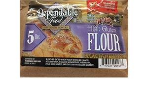 Dependable Food High Gluten Flour 5 lbs