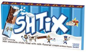 Elite SHTIX Milk Chocolate Sticks with Milk Flavored Cream 3.39 oz