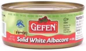 Gefen Fancy Solid White Albacore in Oil 6 oz