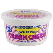 J & J Reduced Fat Whipped Cream Cream 8 oz