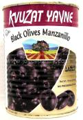 Kvuzat Yavne Black Olives Manzanillo Large 19 oz