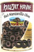 Kvuzat Yavne Black Manzanillo Olives Sliced 19 oz