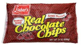 Lieber's Semi Sweet Real Chocolate Chips 24 oz