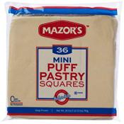Mazor's Mini Puff Pastry Squares 36 ct 20 oz
