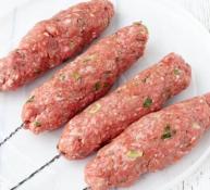 Beef Kofta Kebabs on the Skewers (5 pcs) 1 lb Pack