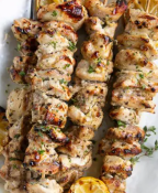 Grilled Baby Chicken Shish Kebabs- Serves 8 People