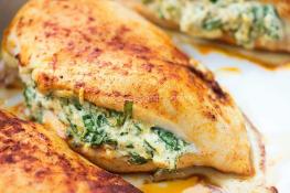 Stuffed Chicken Breast with Spinach LB.