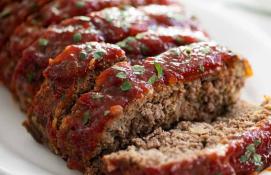 Meat Loaf with Marinara Sauce Serves 10 People