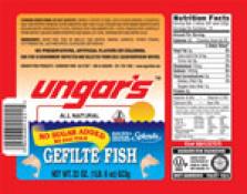 Ungar's All Natural No Sugar Added Gefilte Fish Passover 22 oz