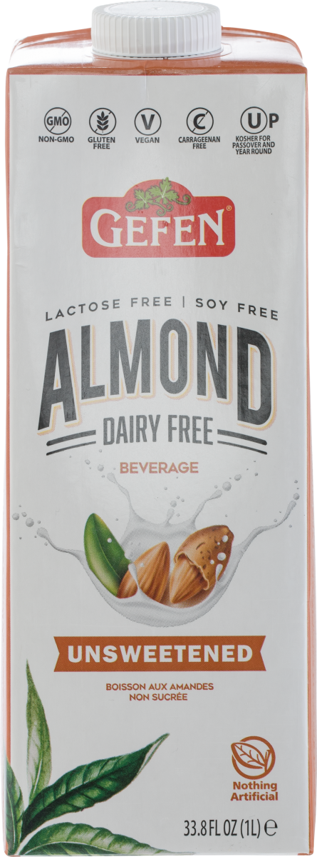Gefen Unsweetened Almond Milk 33.8 oz