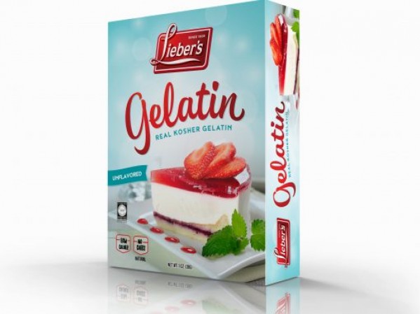 Lieber's unflavored gelatin 1 oz