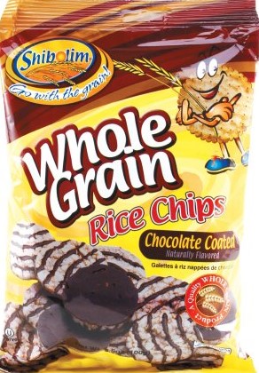 Shibolim Whole Grain Carob Coated Rice Chips 3.5 oz.