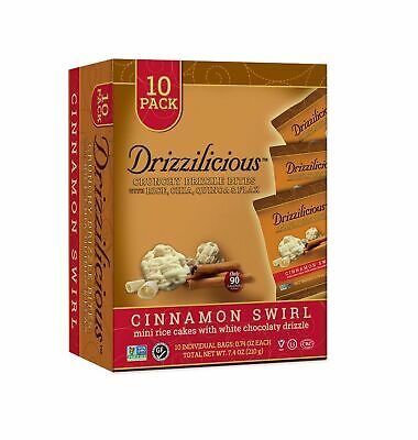 Drizzilicious Cinnamon Swirl Crunchy Drizzle Bites with Rice, Chia, Quinoa & Flax 7.4 oz
