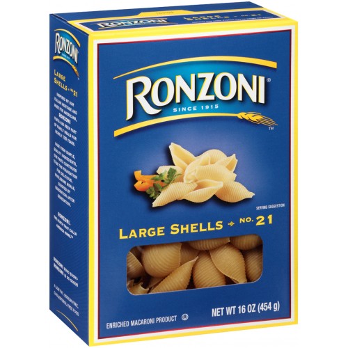 Ronzoni Large Shells 16 oz