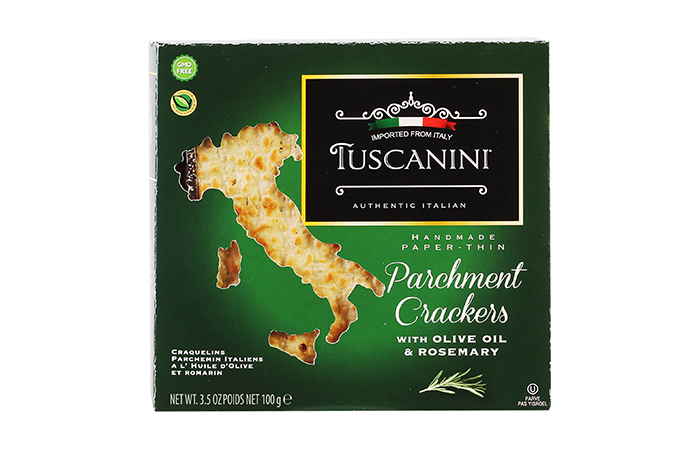 Tuscanini Olive Oil & Rosemary Parchment Crackers 3.5 oz