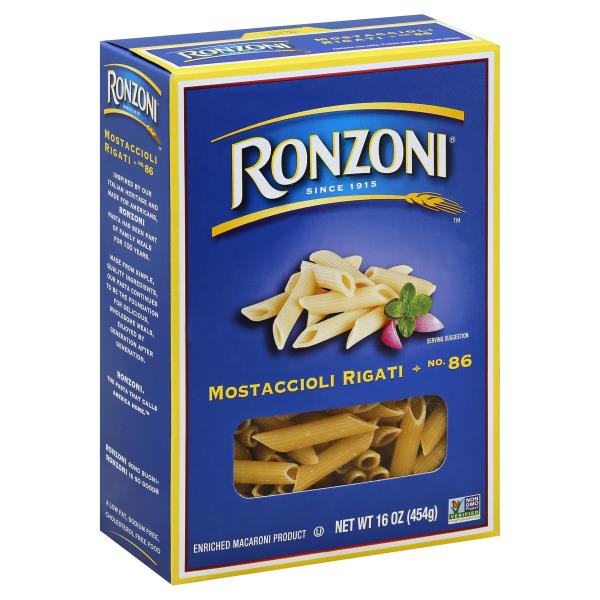 Ronzoni Mostaccioli Rigati 16 oz