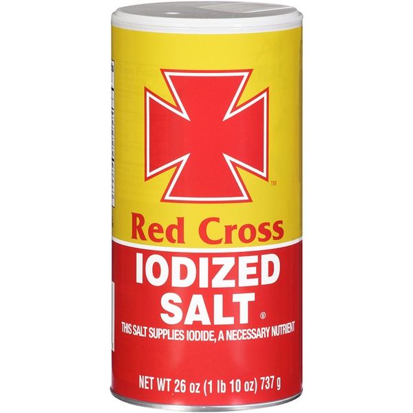 Red Cross Iodized Salt 26 oz