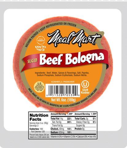 Meal Mart Beef Bologna 6 oz