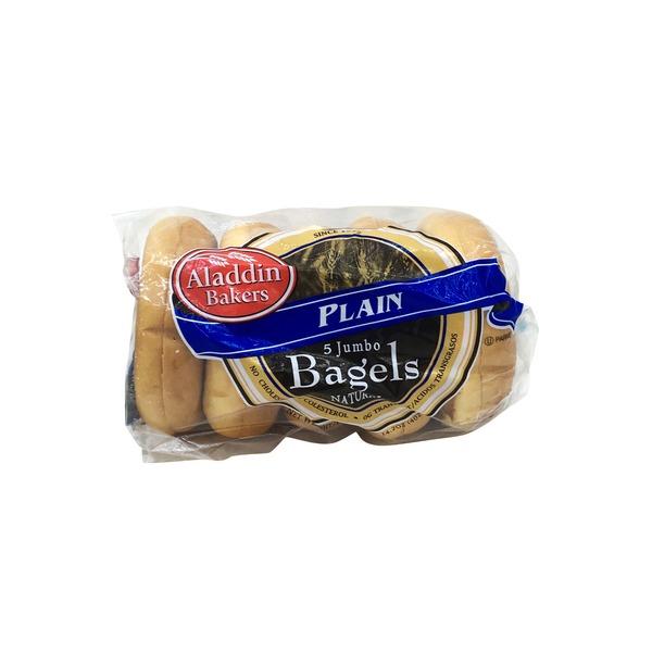 Aladdin Bakers Plain Bagels 14.2 oz