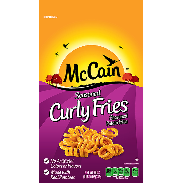 McCain Seasoned Curly Fries 26 oz