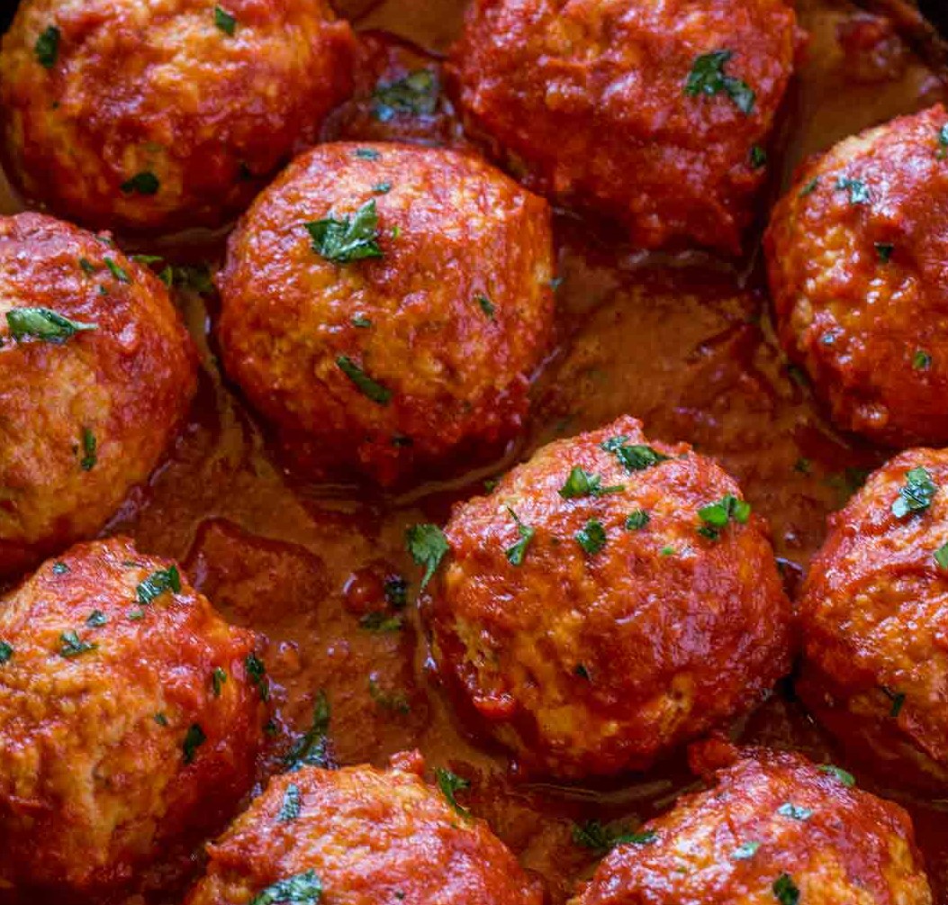 Chicken Meatballs In Tomato Sauce - Passover Entrées