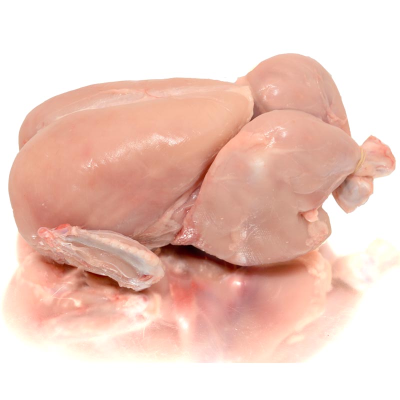 Skinless Whole Chicken 3lb Pack