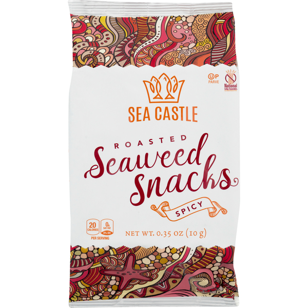 Sea castle roasted seaweed snacks spicy .35 oz