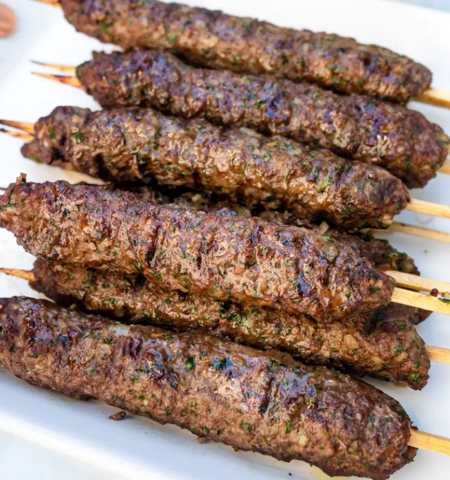 Grilled Beef Kifta Kabob - Passover Entrées