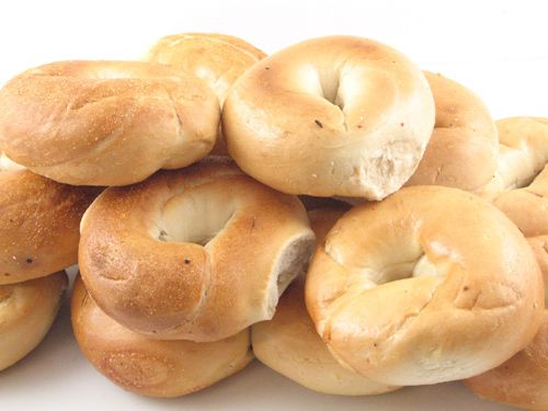 One Dozen Plain Bagels