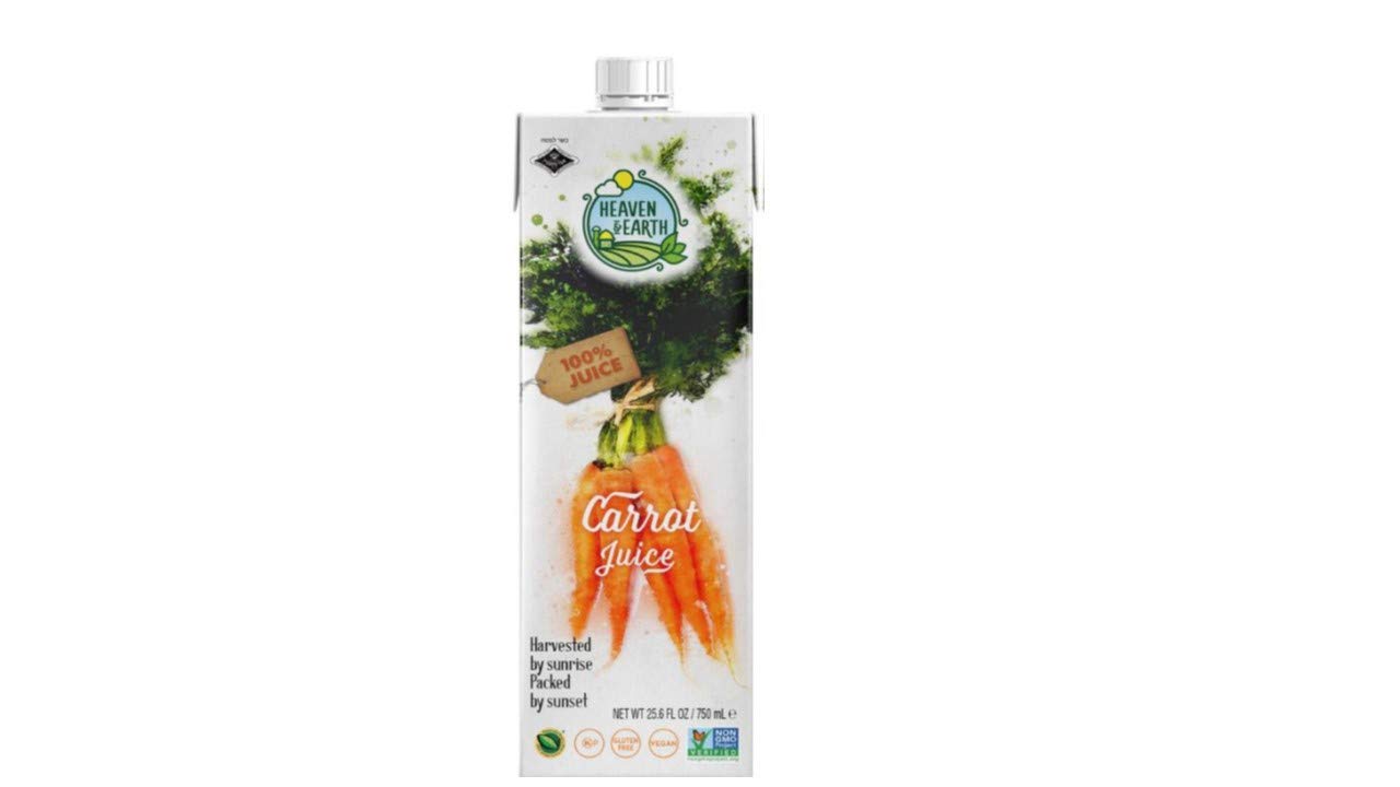 Heaven  & Earth 100% Carrot Juice 23.6 oz