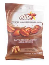 Elite Must Sugar Free Cappuccino Flavored Candy 2.82 oz