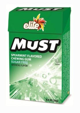 Elite Must Sugar Free Spearmint Gum 1 oz