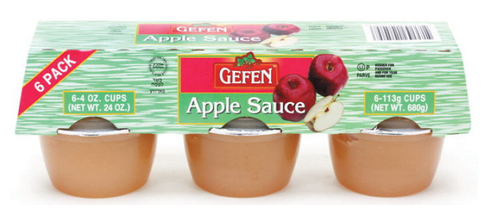 Gefen Applesauce 6 - 4 oz