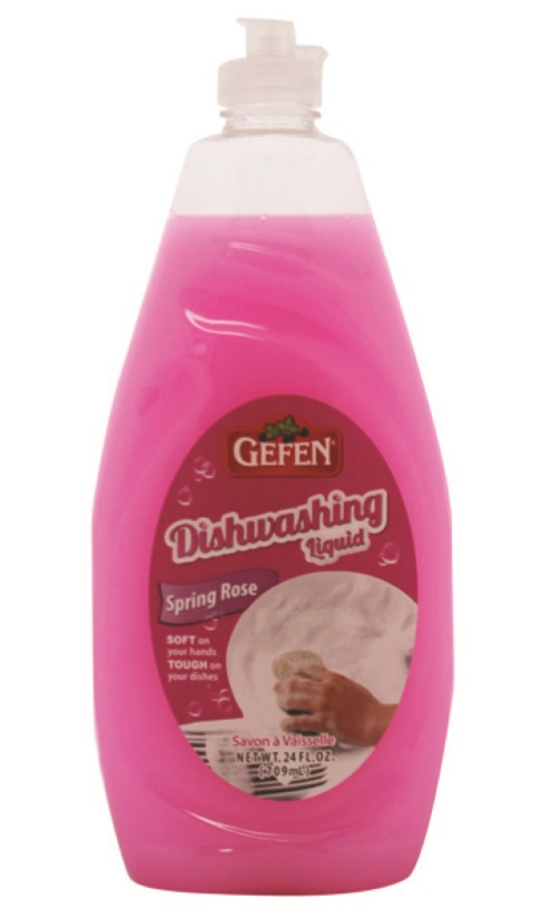 Gefen Dishwashing Liquid Spring Rose 24 oz