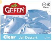 Gefen Unflavored Clear Jell Dessert 3 oz