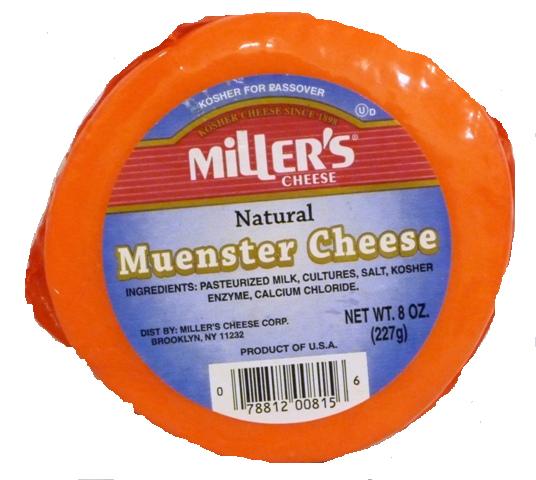 Miller's Natural Muenster Cheese 8 oz