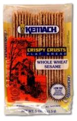 Kemach Crispy Crust Flat Bread Whole Wheat Sesame 5 oz