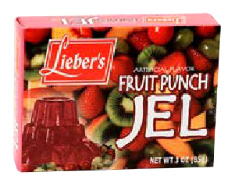 Lieber's Artificial Flavor Fruit Punch Jel 3 oz