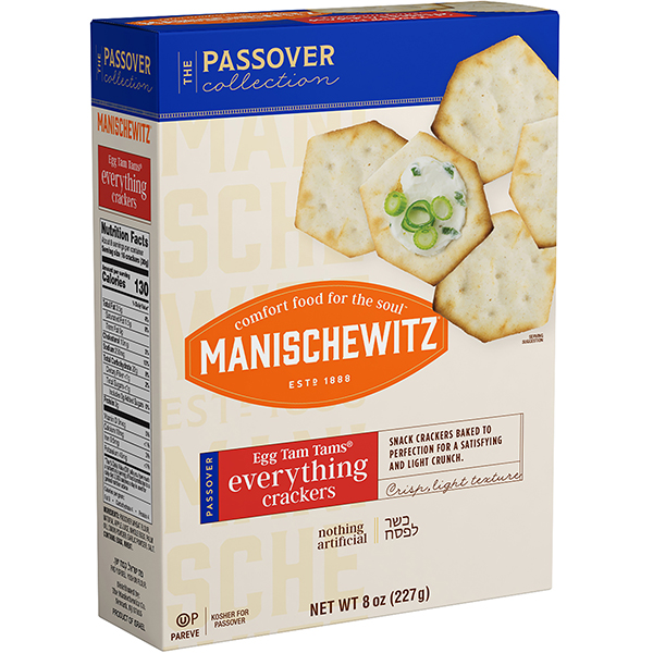 Manishchewitz Passover Everything Tam Tam Crackers 8 oz