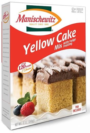 Manischewitz Yellow Cake Mix with Fudge Frosting 12 oz