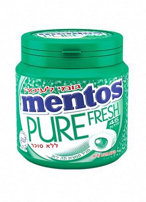 Mentos Pure Fresh Delicate Mint Flavored Gum 45 Pieces