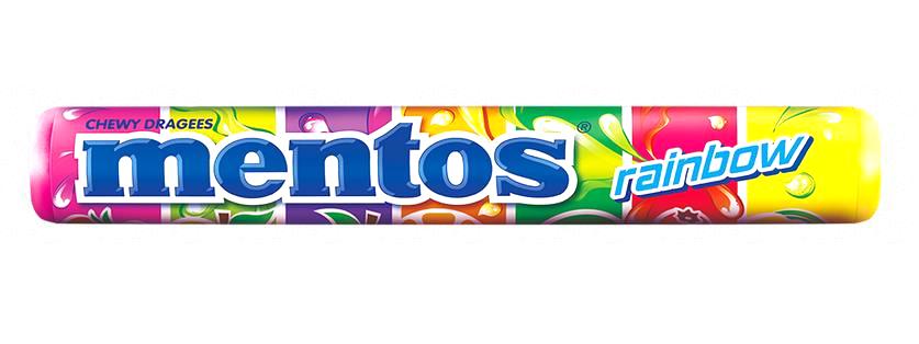 Mentos Rainbow Flavored Chewy Dragees 1.32 oz
