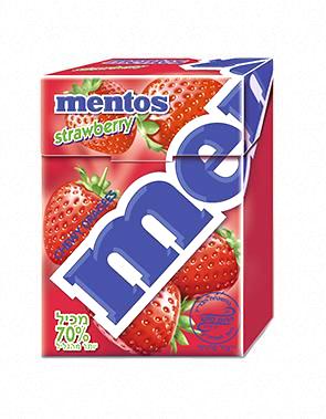 Mentos Strawberry Flavored Chewy Dragees Box