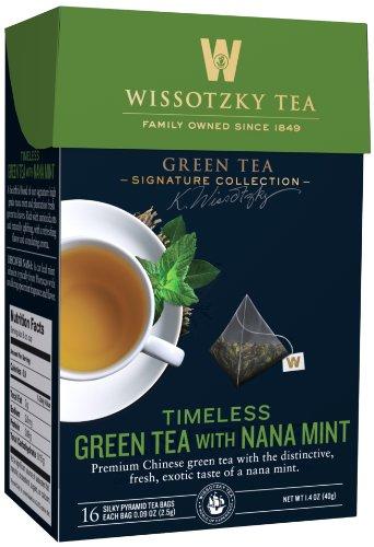 Wissotzky Tea Signature Collection Timeless Green Tea With Nana Mint Tea 1.4 oz